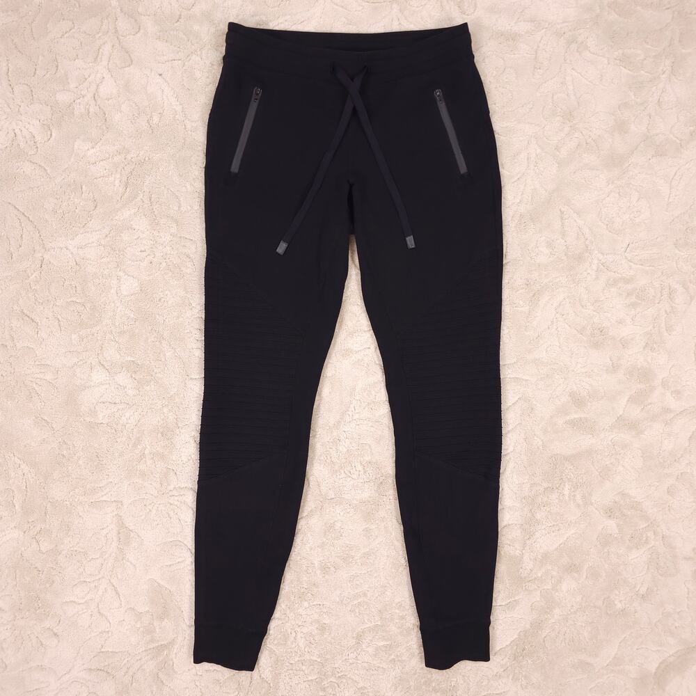 Alo Yoga Urban Moto Sweatpants Black Sz Small - Picture 2 of 9